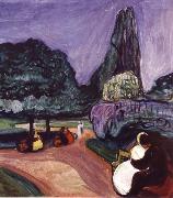 Edvard Munch Summer Night oil painting artist